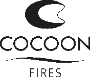 Cocoon Fires logo - hangende design bio-ethanol haarden